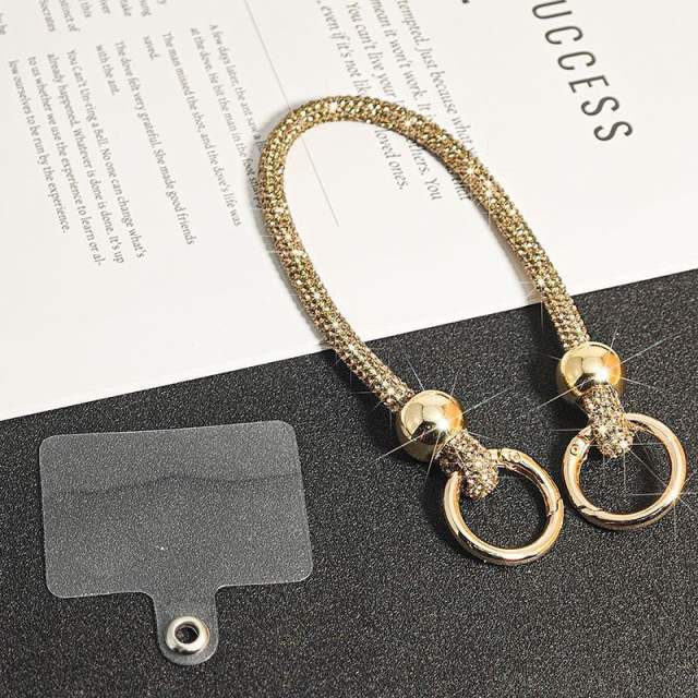 Rhinestone Phone Lanyard Long Full-Rhinestone Crossbody Phone Chain