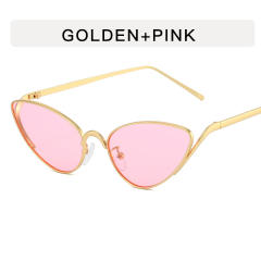 Small Frame Cat Eye Metal Sexy Sunglasses