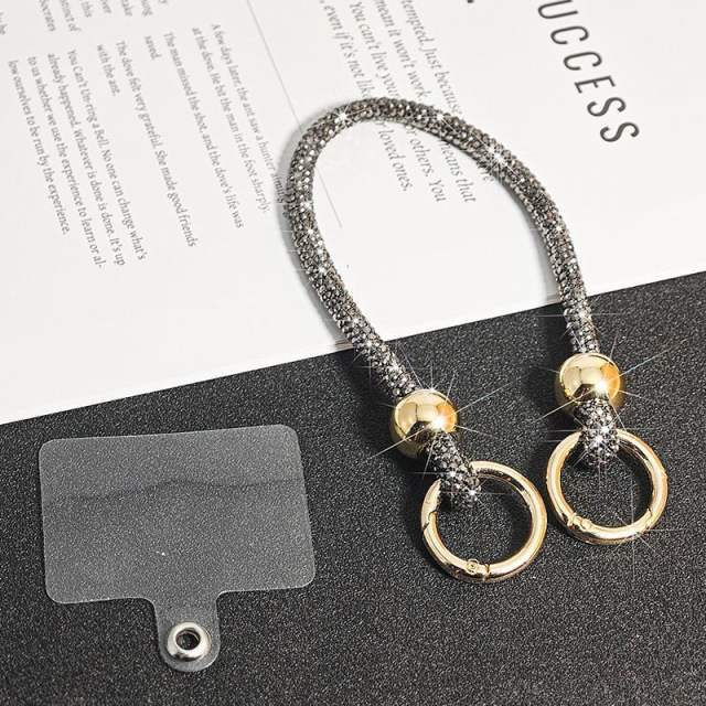 Rhinestone Phone Lanyard Long Full-Rhinestone Crossbody Phone Chain