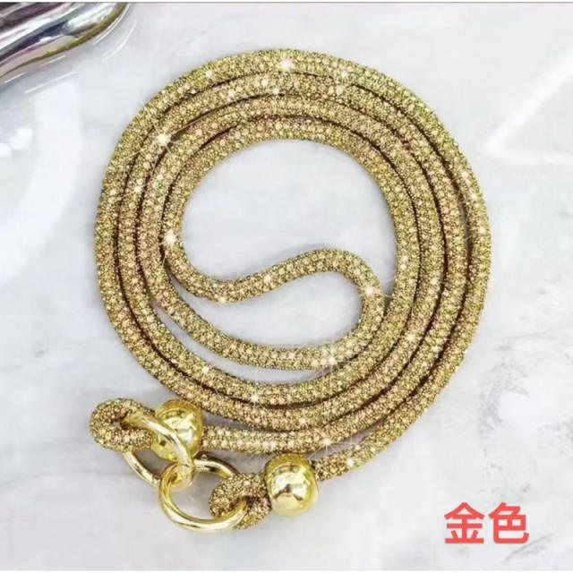 Rhinestone Phone Lanyard Long Full-Rhinestone Crossbody Phone Chain