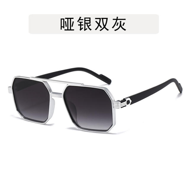 Arrow Double Beam Polygon Sunglasses for Men