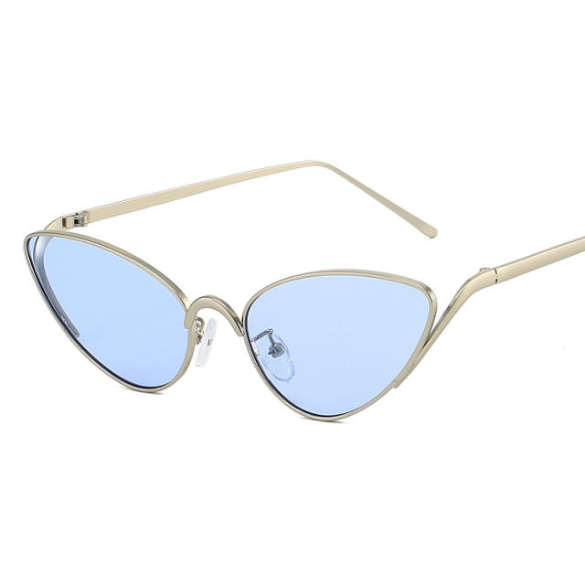 Small Frame Cat Eye Metal Sexy Sunglasses