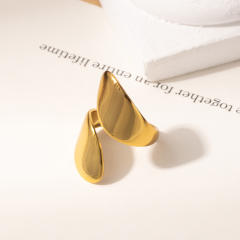 Stainless Steel rings Water Drop Flower Ring flower rings