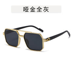 Arrow Double Beam Polygon Sunglasses for Men