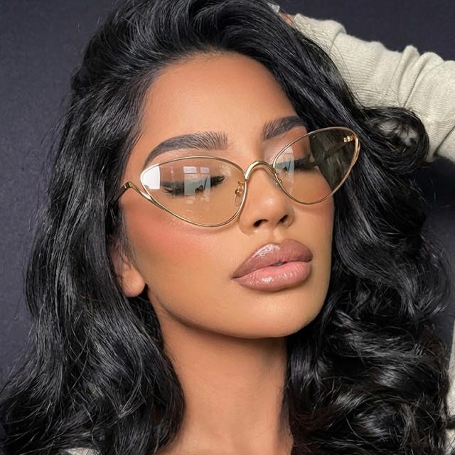 Small Frame Cat Eye Metal Sexy Sunglasses
