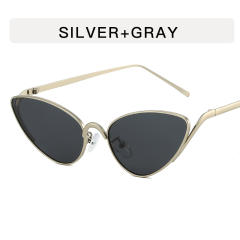 Small Frame Cat Eye Metal Sexy Sunglasses