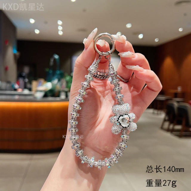 New Rhinestone Pearl Star Ball Mobile Phone Chain Full Diamond Love Mobile Phone Lanyard