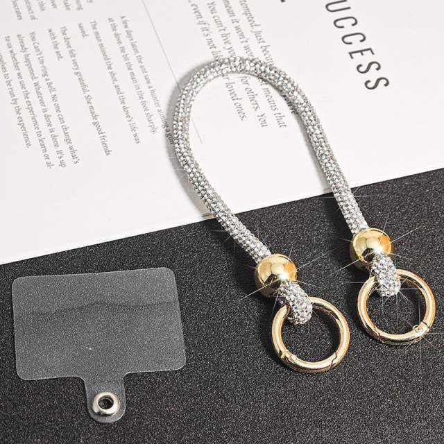 Rhinestone Phone Lanyard Long Full-Rhinestone Crossbody Phone Chain