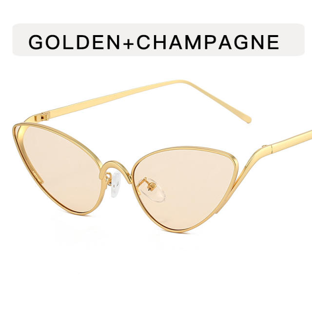 Small Frame Cat Eye Metal Sexy Sunglasses