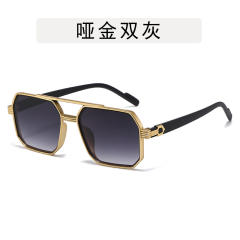 Arrow Double Beam Polygon Sunglasses for Men