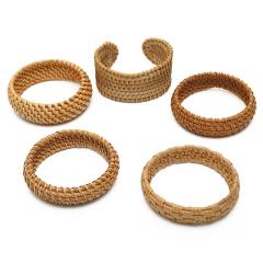 Boho hot sale woven bangle bracelet vacation hand jewelry