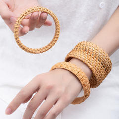Boho hot sale woven bangle bracelet vacation hand jewelry