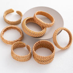Boho hot sale woven bangle bracelet vacation hand jewelry