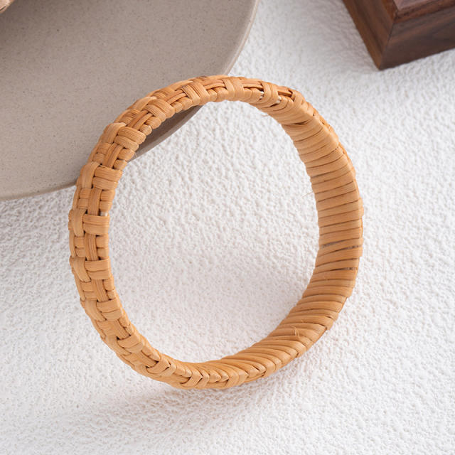 Boho hot sale woven bangle bracelet vacation hand jewelry