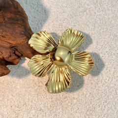 18KG oversize layer flower stainless steel rings