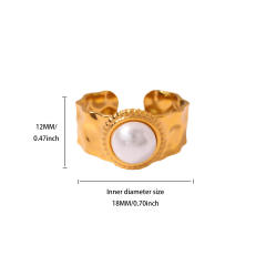 Simple Stainless Steel rings Flower Bow Marine Animal Open Rings