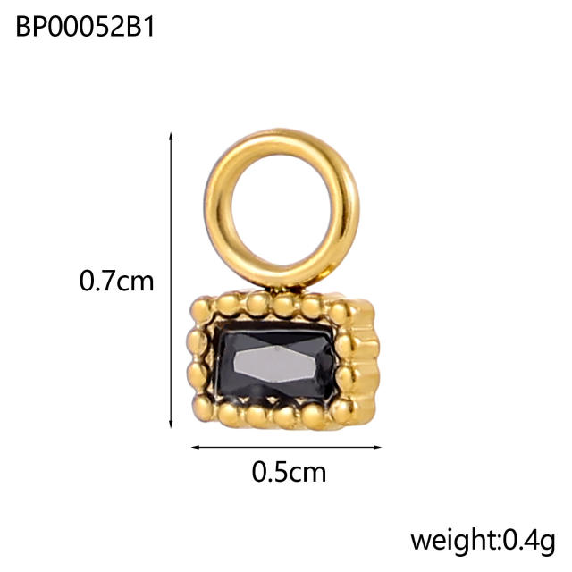 Micro-Studded Diamond Butterfly Lightweight Design Stainless Steel 18K Starry Sky Theme DIY Jewelry Zircon Moon Jewelry