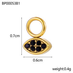 Micro-Studded Diamond Butterfly Lightweight Design Stainless Steel 18K Starry Sky Theme DIY Jewelry Zircon Moon Jewelry