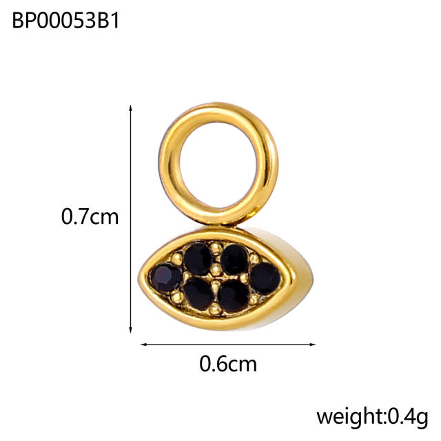 Micro-Studded Diamond Butterfly Lightweight Design Stainless Steel 18K Starry Sky Theme DIY Jewelry Zircon Moon Jewelry