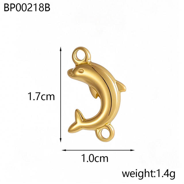 Ocean Style Series DIY Accessories Conch Shell Starfish Stainless Steel Electroplating DIY Handmade Necklace Bracelet Jewelry Hanging