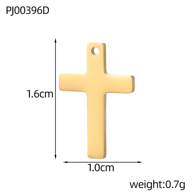 Vintage handmade jewelry cross design charm DIY jewelry pendant stainless steel accessory
