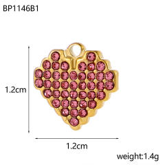 Micro-Studded Diamond Butterfly Lightweight Design Stainless Steel 18K Starry Sky Theme DIY Jewelry Zircon Moon Jewelry