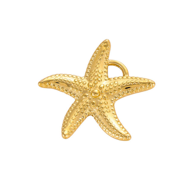 Ocean Style Series DIY Accessories Conch Shell Starfish Stainless Steel Electroplating DIY Handmade Necklace Bracelet Jewelry Hanging