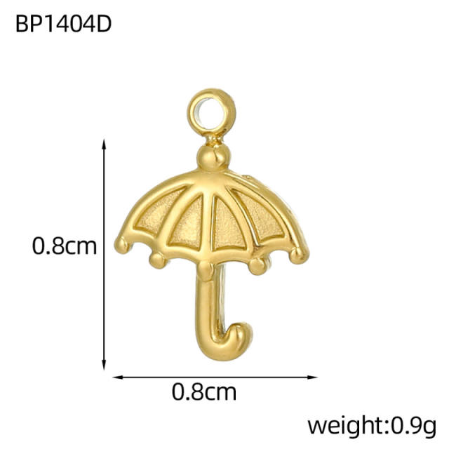 Hot-Selling Baroque Style Heart Pendant Zircon Inlaid Stainless Steel DIY Jewelry Accessories Wholesale