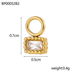 Micro-Studded Diamond Butterfly Lightweight Design Stainless Steel 18K Starry Sky Theme DIY Jewelry Zircon Moon Jewelry