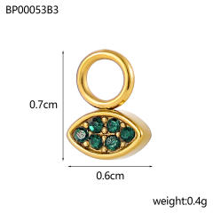Micro-Studded Diamond Butterfly Lightweight Design Stainless Steel 18K Starry Sky Theme DIY Jewelry Zircon Moon Jewelry