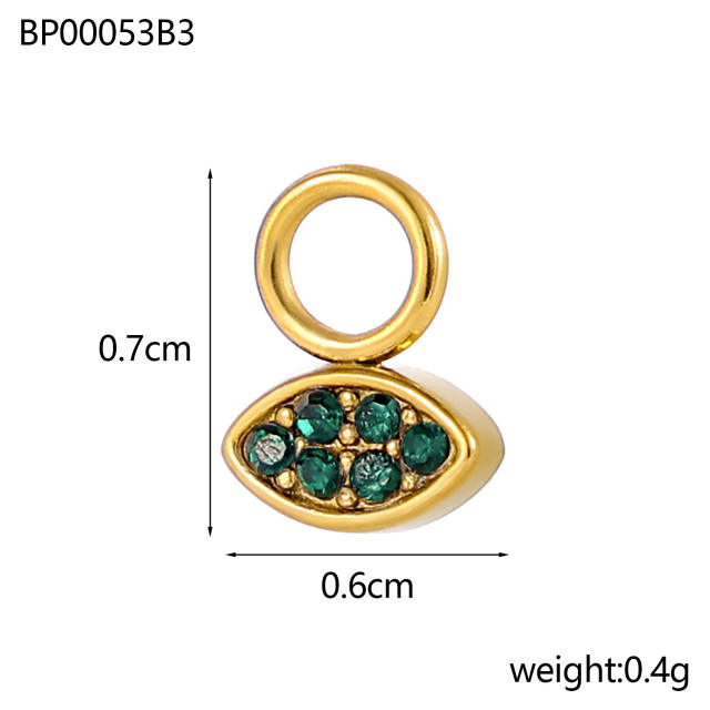 Micro-Studded Diamond Butterfly Lightweight Design Stainless Steel 18K Starry Sky Theme DIY Jewelry Zircon Moon Jewelry
