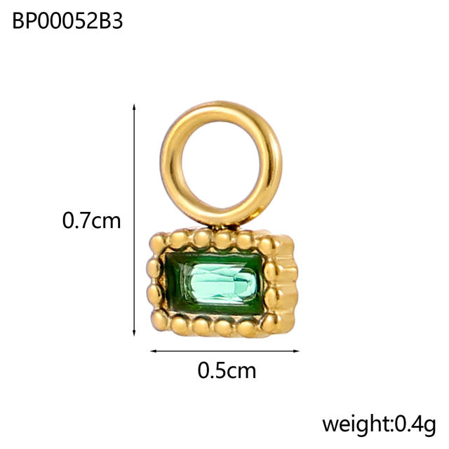 Micro-Studded Diamond Butterfly Lightweight Design Stainless Steel 18K Starry Sky Theme DIY Jewelry Zircon Moon Jewelry