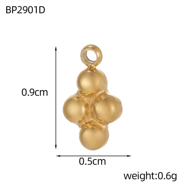 Vintage handmade jewelry cross design charm DIY jewelry pendant stainless steel accessory