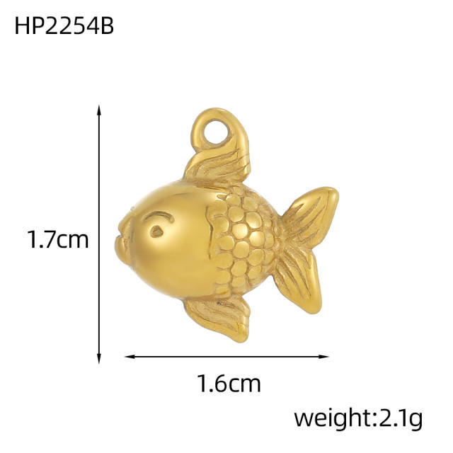Ocean Style Series DIY Accessories Conch Shell Starfish Stainless Steel Electroplating DIY Handmade Necklace Bracelet Jewelry Hanging