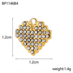 Micro-Studded Diamond Butterfly Lightweight Design Stainless Steel 18K Starry Sky Theme DIY Jewelry Zircon Moon Jewelry