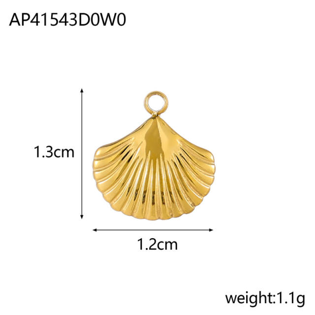 Ocean Style Series DIY Accessories Conch Shell Starfish Stainless Steel Electroplating DIY Handmade Necklace Bracelet Jewelry Hanging