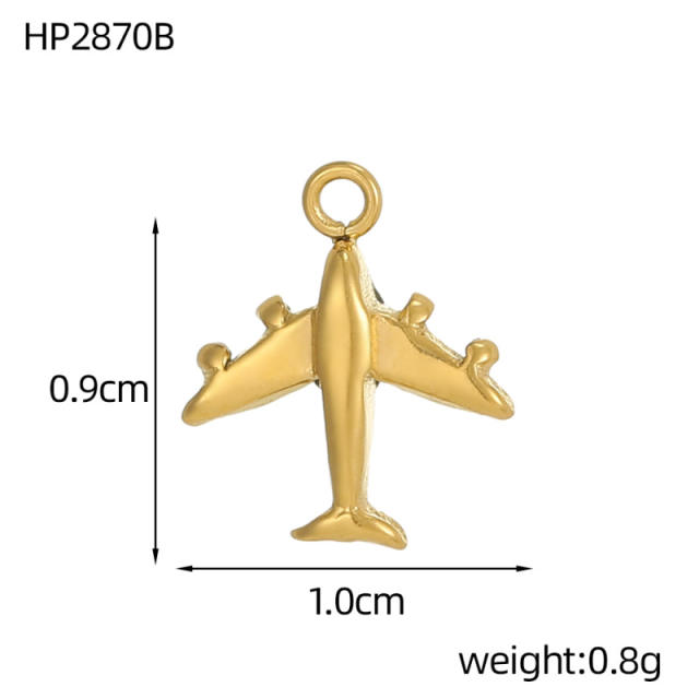 Hot-Selling Baroque Style Heart Pendant Zircon Inlaid Stainless Steel DIY Jewelry Accessories Wholesale