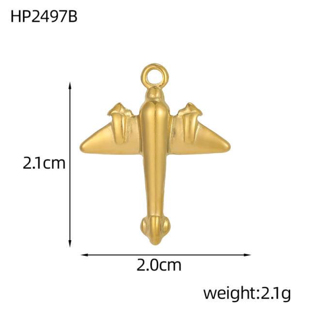 Hot-Selling Baroque Style Heart Pendant Zircon Inlaid Stainless Steel DIY Jewelry Accessories Wholesale