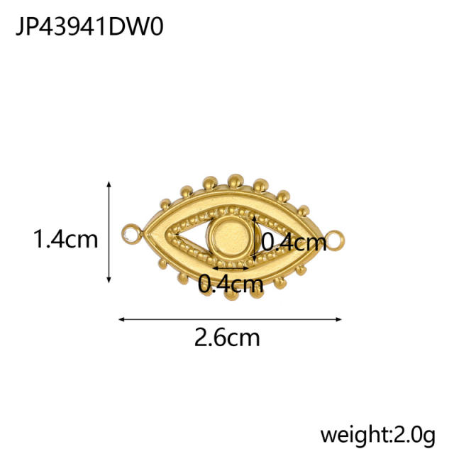 Hot-Selling Baroque Style Heart Pendant Zircon Inlaid Stainless Steel DIY Jewelry Accessories Wholesale