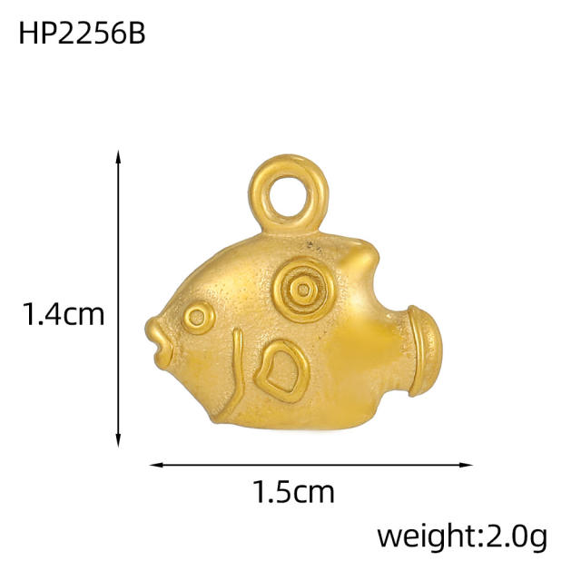 Ocean Style Series DIY Accessories Conch Shell Starfish Stainless Steel Electroplating DIY Handmade Necklace Bracelet Jewelry Hanging