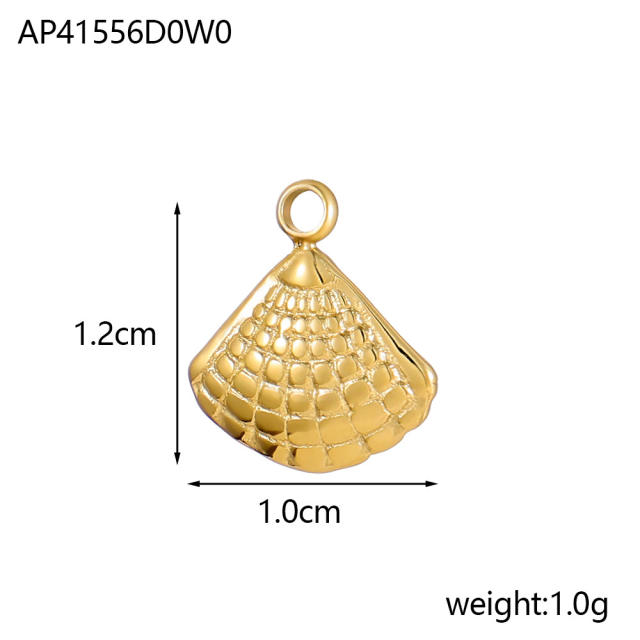 Ocean Style Series DIY Accessories Conch Shell Starfish Stainless Steel Electroplating DIY Handmade Necklace Bracelet Jewelry Hanging