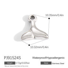 Silver color enamel hot sale element stainless steel charm DIY jewelry accessory