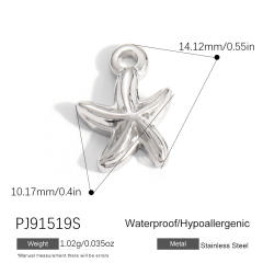 Silver color enamel hot sale element stainless steel charm DIY jewelry accessory