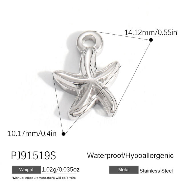 Silver color enamel hot sale element stainless steel charm DIY jewelry accessory