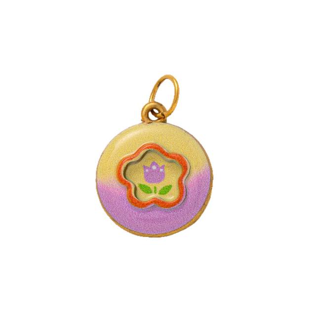 Women's Blue Sky White Clouds Stainless Steel New Vacuum Plating charm