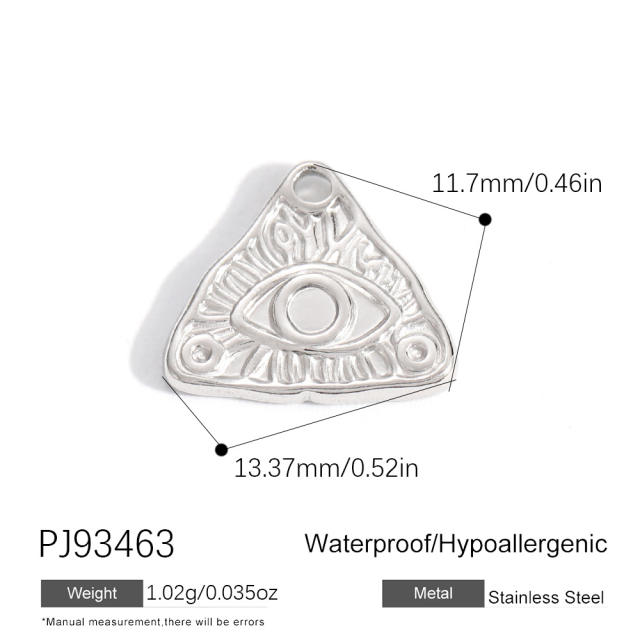 Silver color enamel hot sale element stainless steel charm DIY jewelry accessory