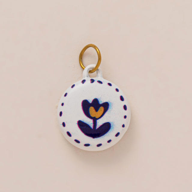 Women's Gold Color-Preserving Stainless Steel Vacuum Plating charm DIY jewelry accessory