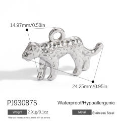 Silver color enamel hot sale element stainless steel charm DIY jewelry accessory
