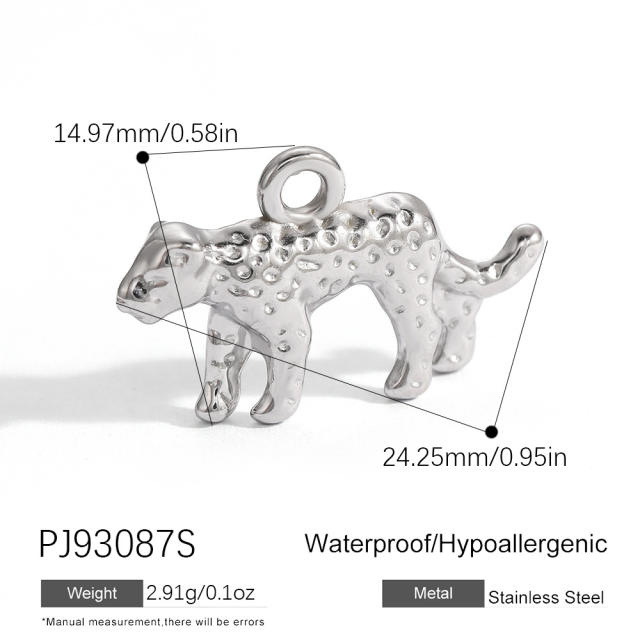 Silver color enamel hot sale element stainless steel charm DIY jewelry accessory