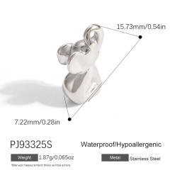 Silver color enamel hot sale element stainless steel charm DIY jewelry accessory